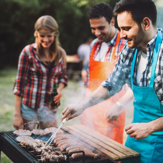 australian friends enjoying bbq using grilling hacks
