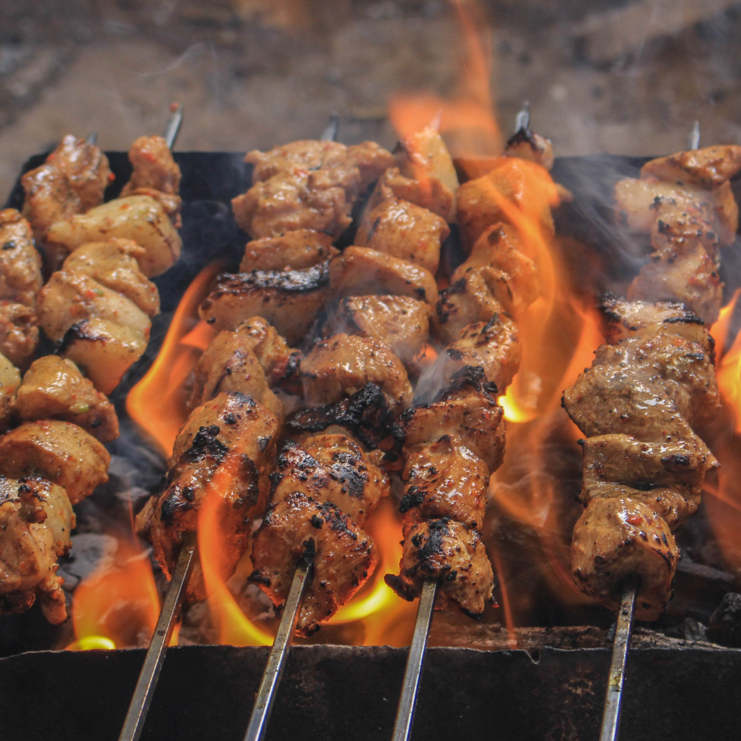 overcooked bbq on a grill