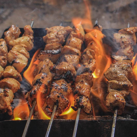 overcooked bbq on a grill